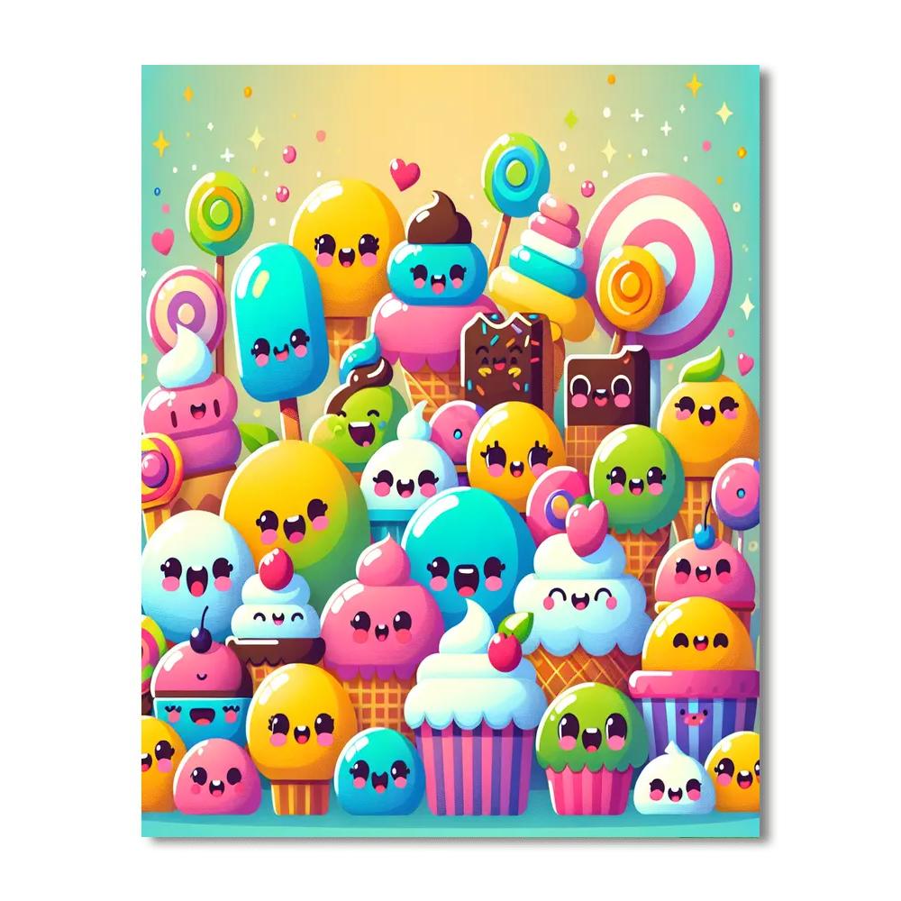 Sweet Treats And Dessert Delights Paint By Number