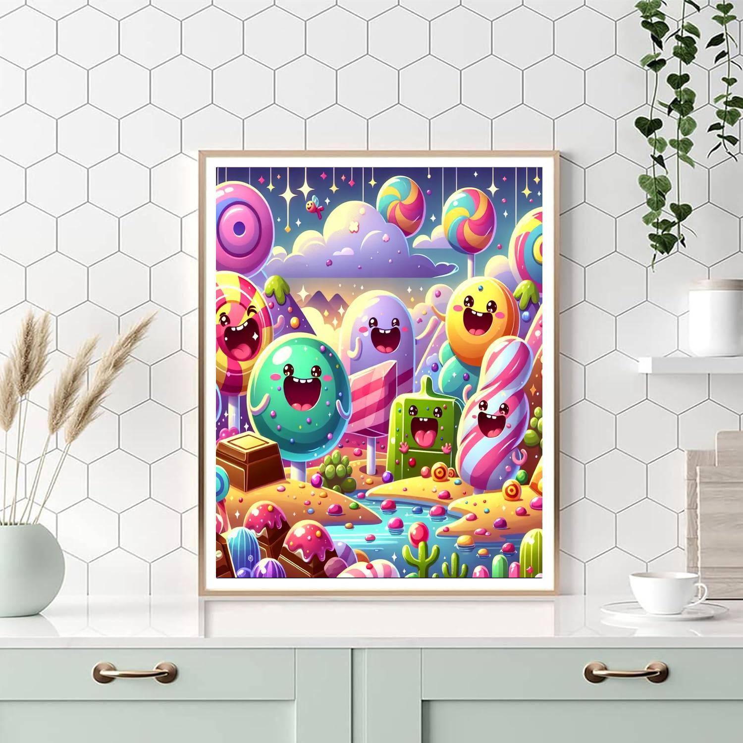 Candyland Kingdom Numbered Painting Kits
