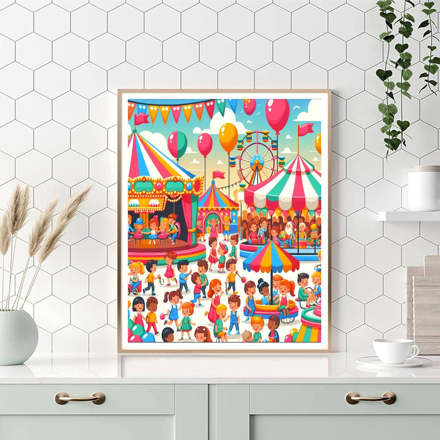 Joyful Day At The Carnival Paint By Numbers