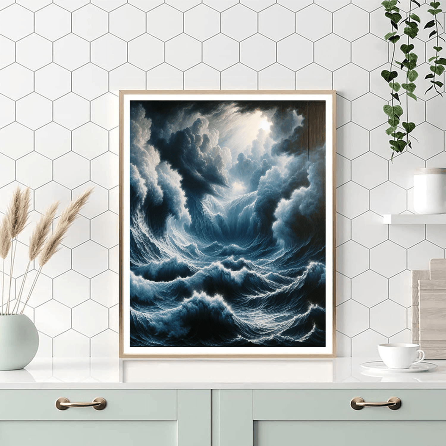 Eternal Ocean Waves Number Painting