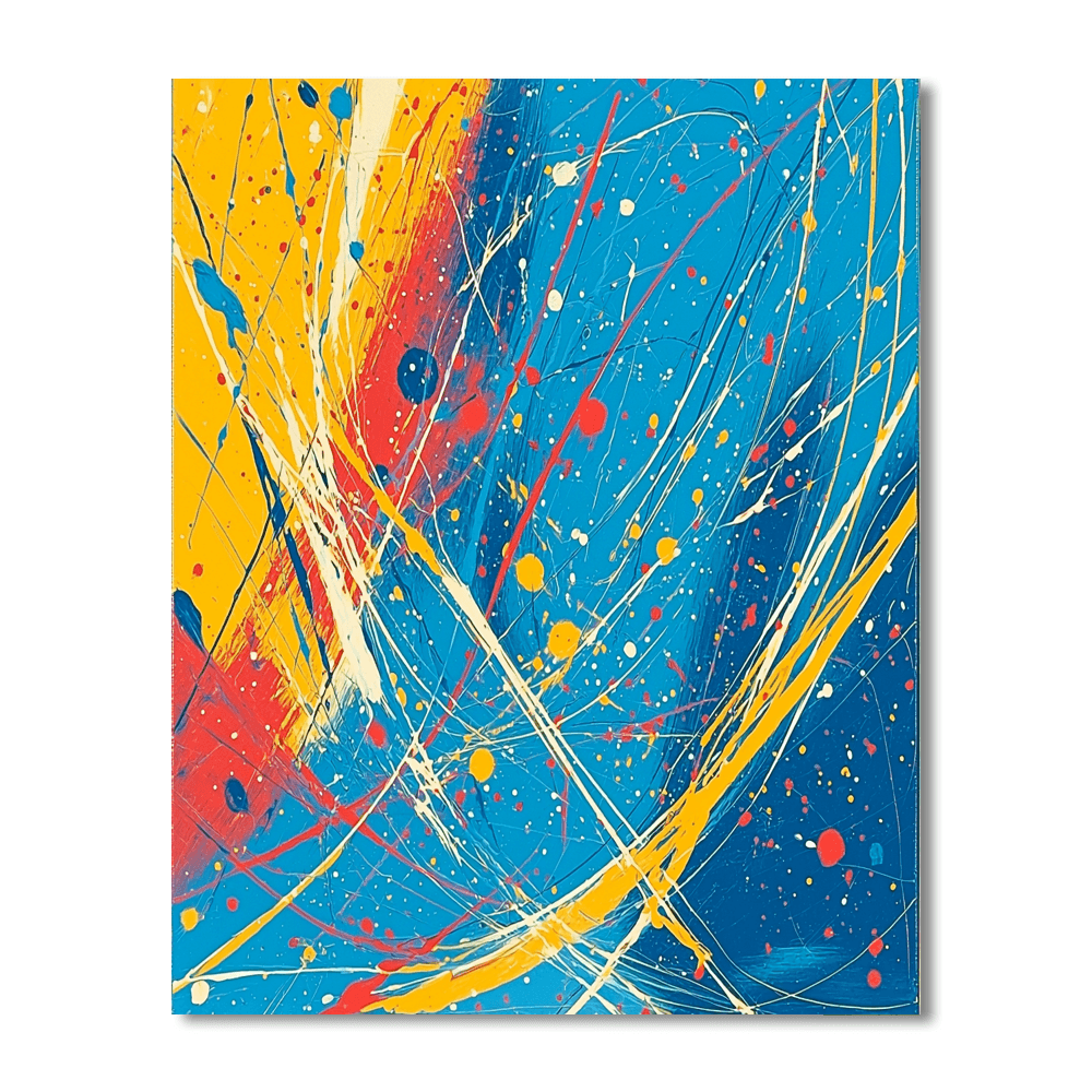 Jackson Pollock Inspired Patterns Of The Cosmos  Paint By Color