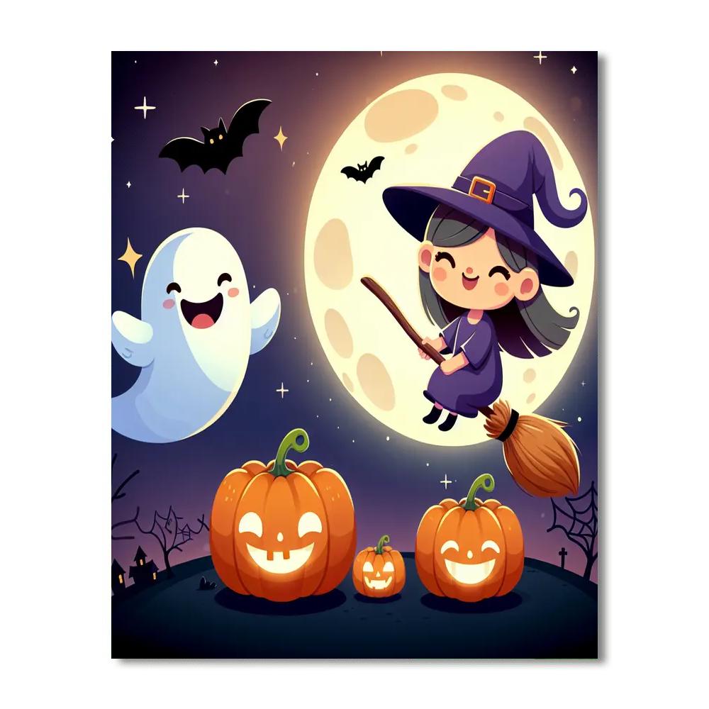 Silly Halloween Characters Paint By Numbers Kits