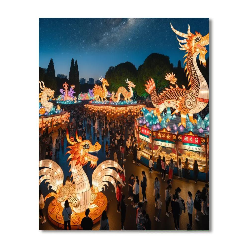 Auckland Lantern Festival - Auckland Painting By Numbers Kit