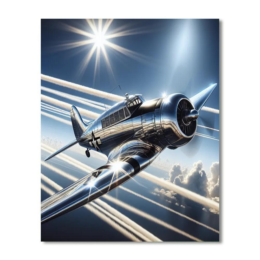 Vintage Aviation Wonder Number Painting