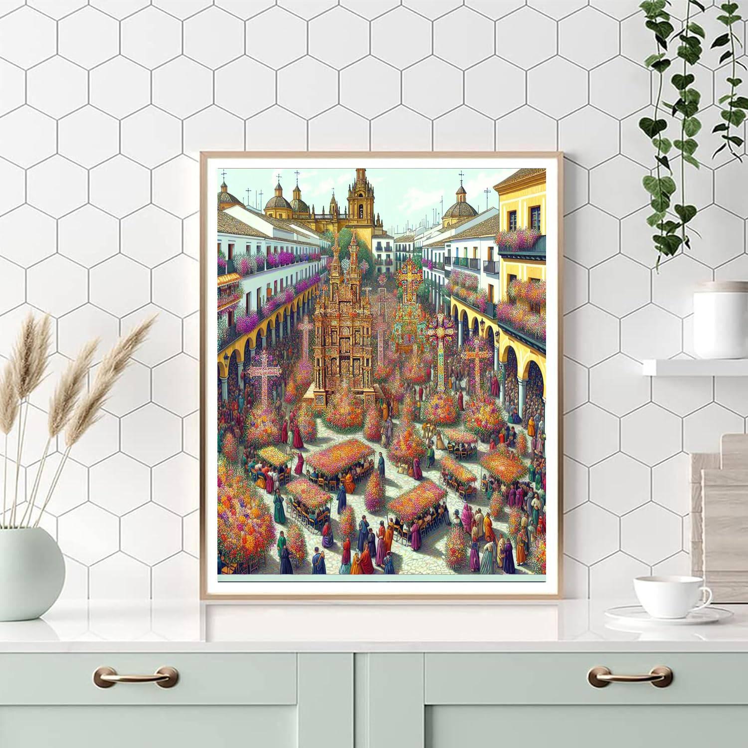 Fiesta De Las Cruces - Córdoba, Spain Paint By Numbers