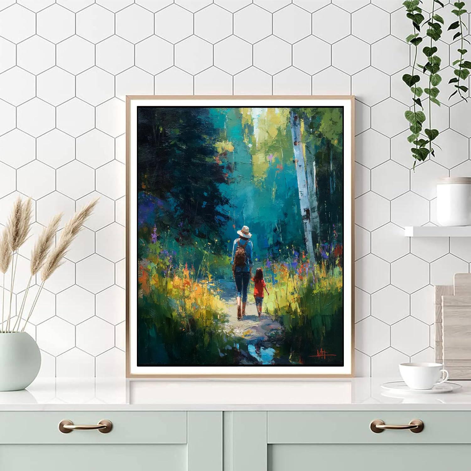 Mother's Heart In Nature Number Painting