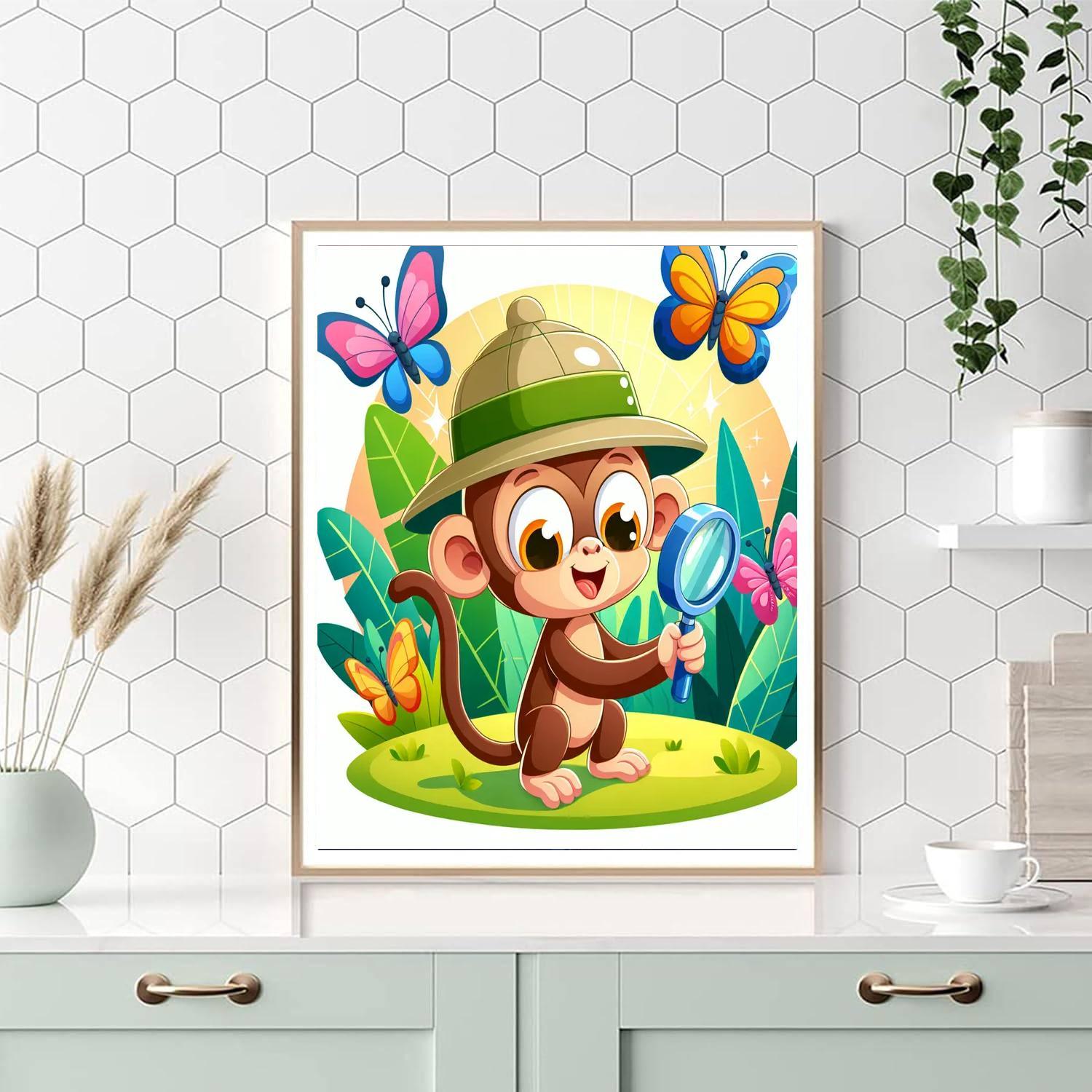 Safari Scientist Explorer Painting Number Kit
