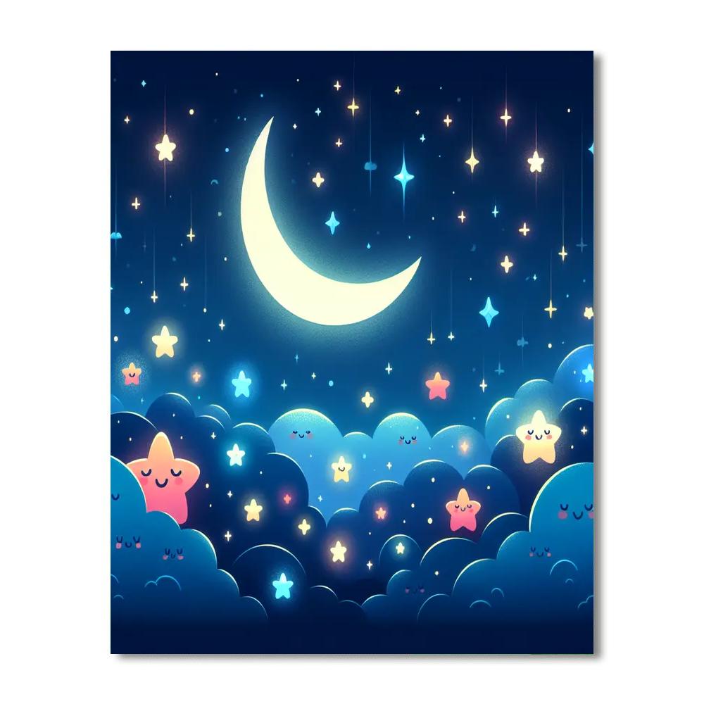 Dreamy Stars Painting Number Kit