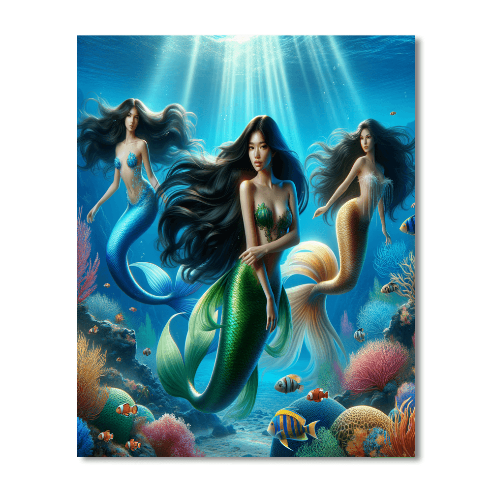 Mermaid Mystique Paint By Color