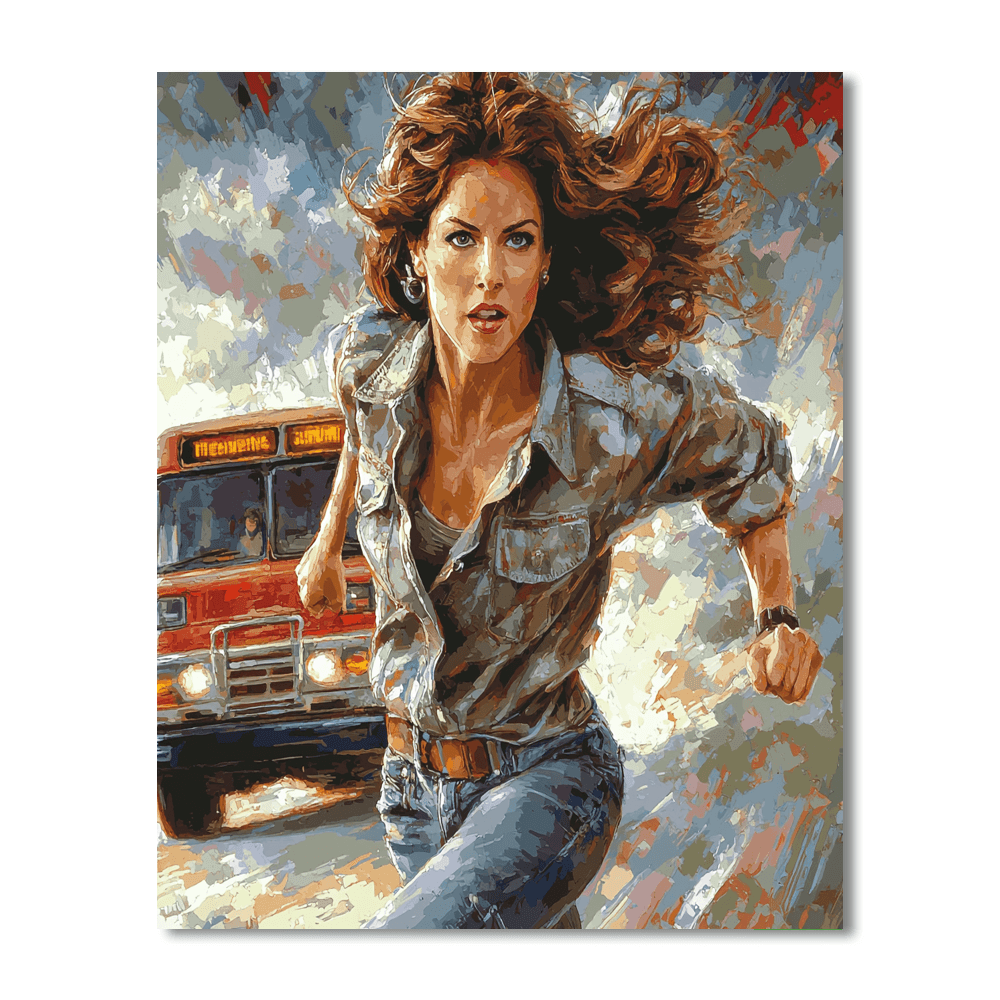 Sandra Bullock: Speeding Through Cinematic Realms Paint By Number