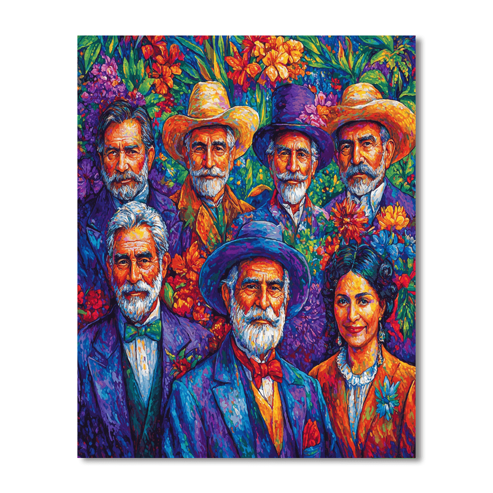 Diego Rivera Inspired Historical Legends  Paint By Number