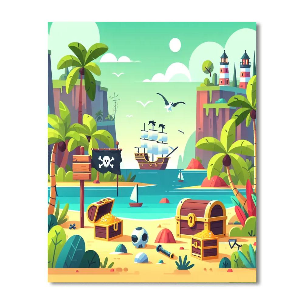 Pirate Cove Mystery Paint By Numbers Kits