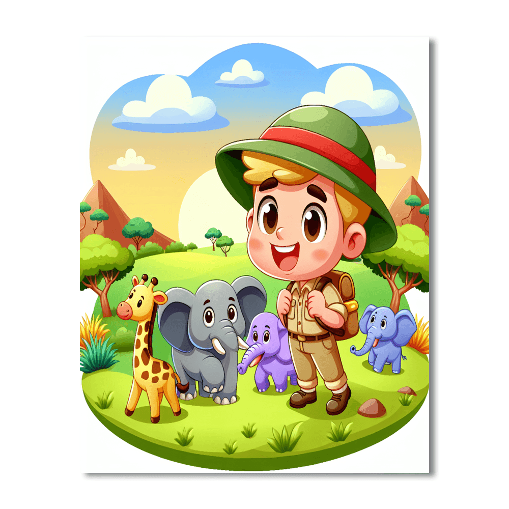 Exploring Safari Paint By Number