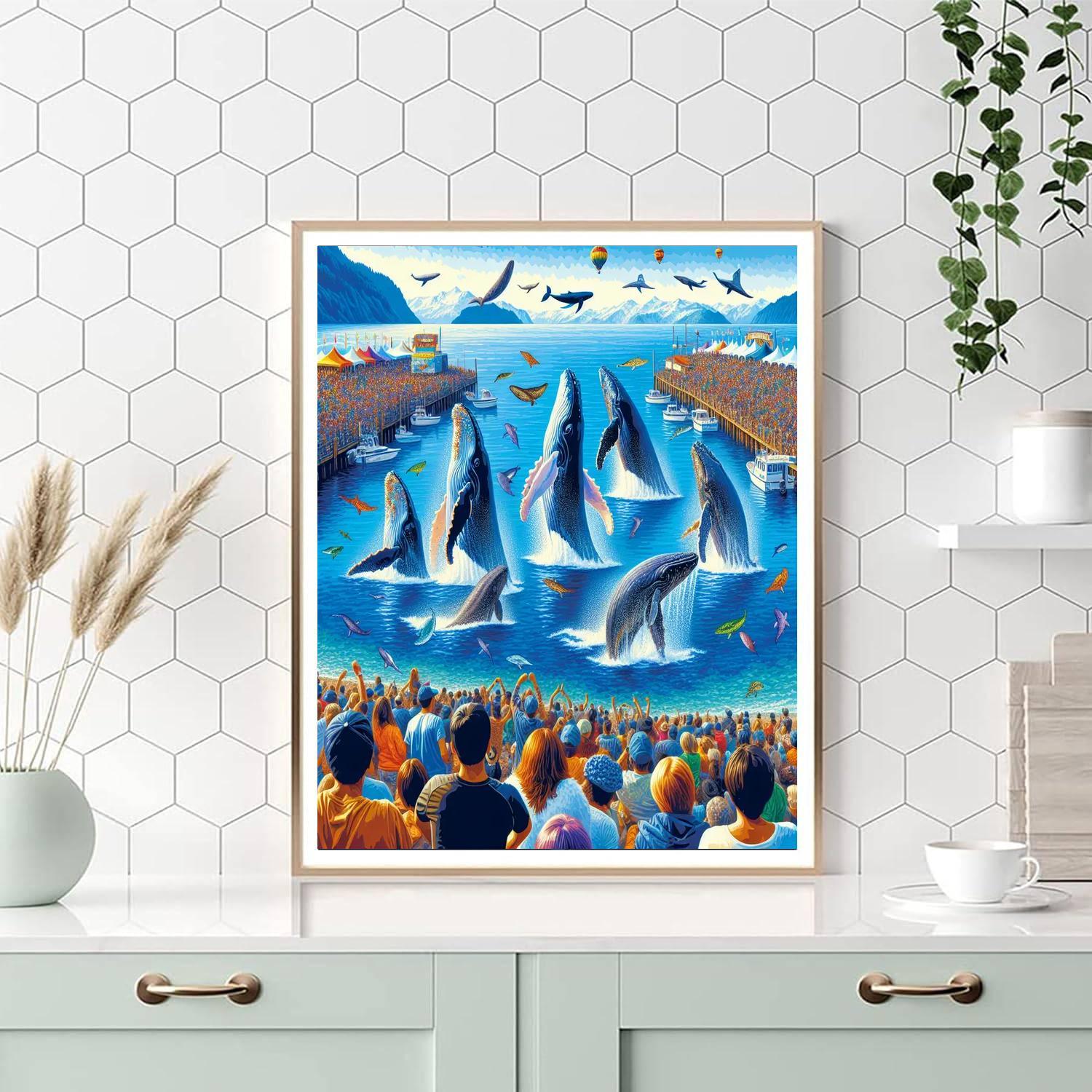 Whale Festival - South Africa Paint By Color