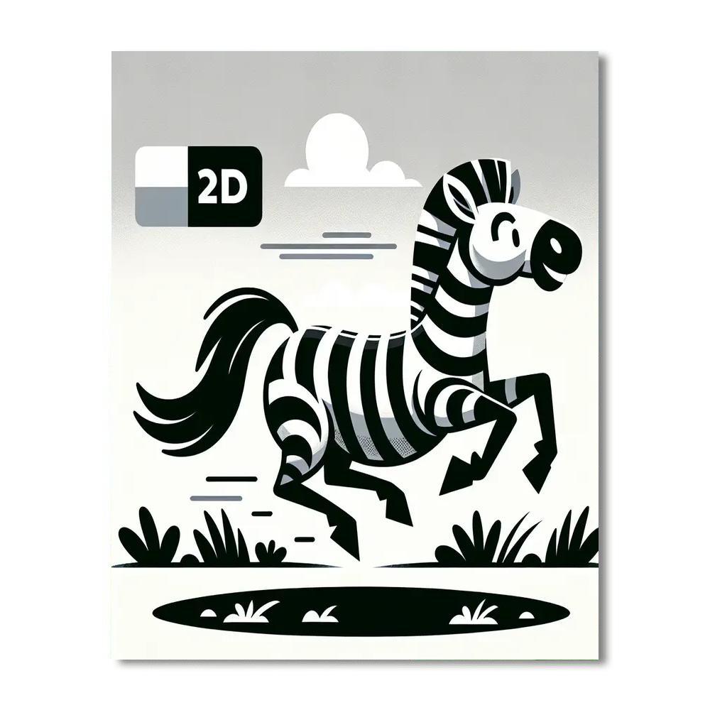 Zealous Zebra Numbered Painting Kits
