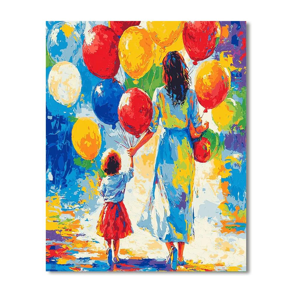 Mother's Day Balloon Surprise Numbered Painting Kits