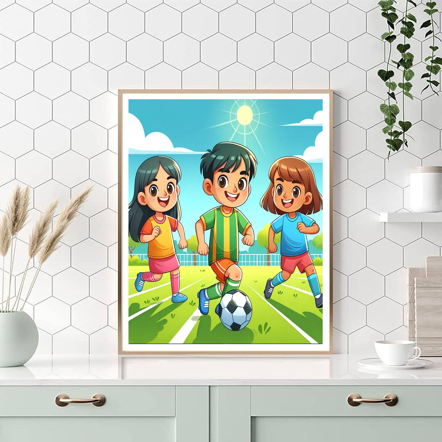 Sporty Fun And Games Paint By Color