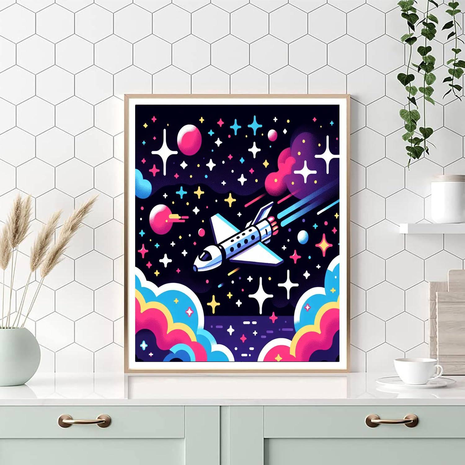 Astral Star Voyage DIY Paint By Numbers