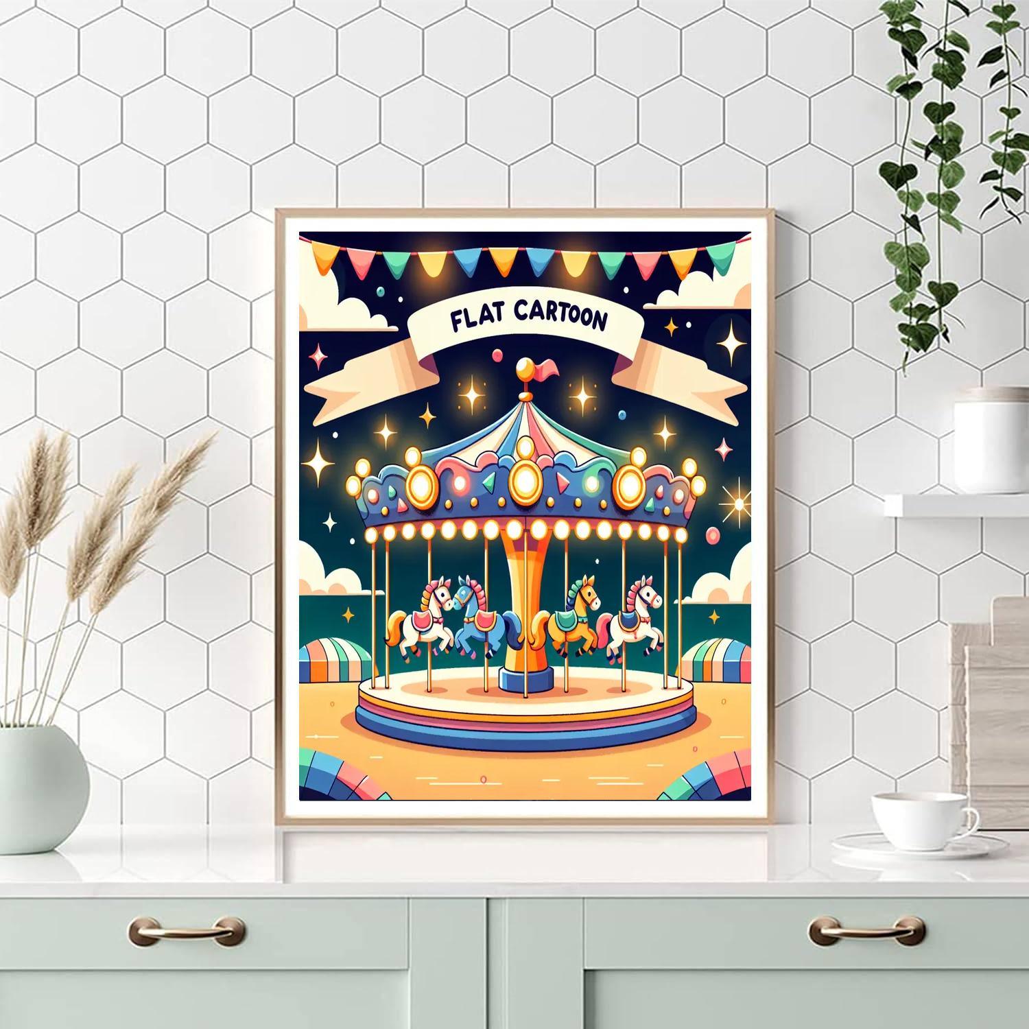 Colorful Carousel Dreams Paint By Color