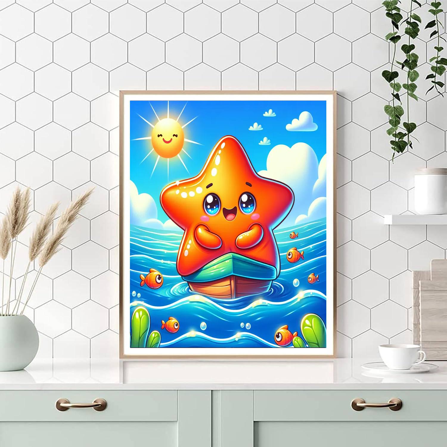 Sailing Starfish Paint By Color