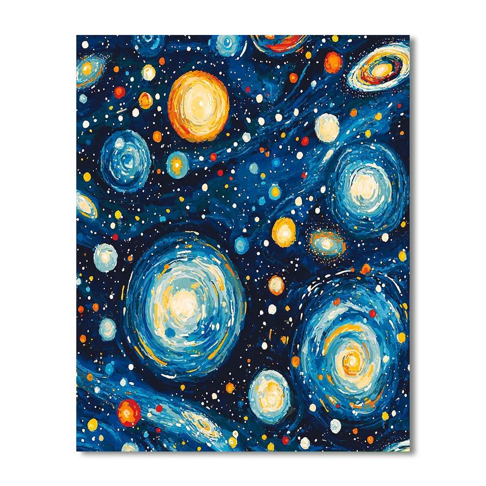 Joan Miró Inspired Galactic Patterns  Paint By Color