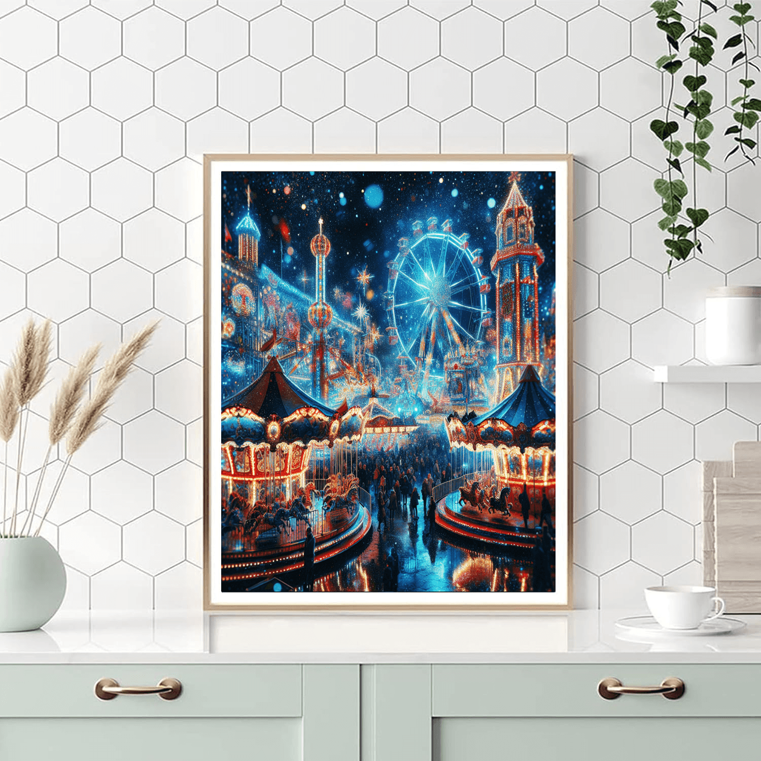 Dreamy Carnival Nights Number Painting