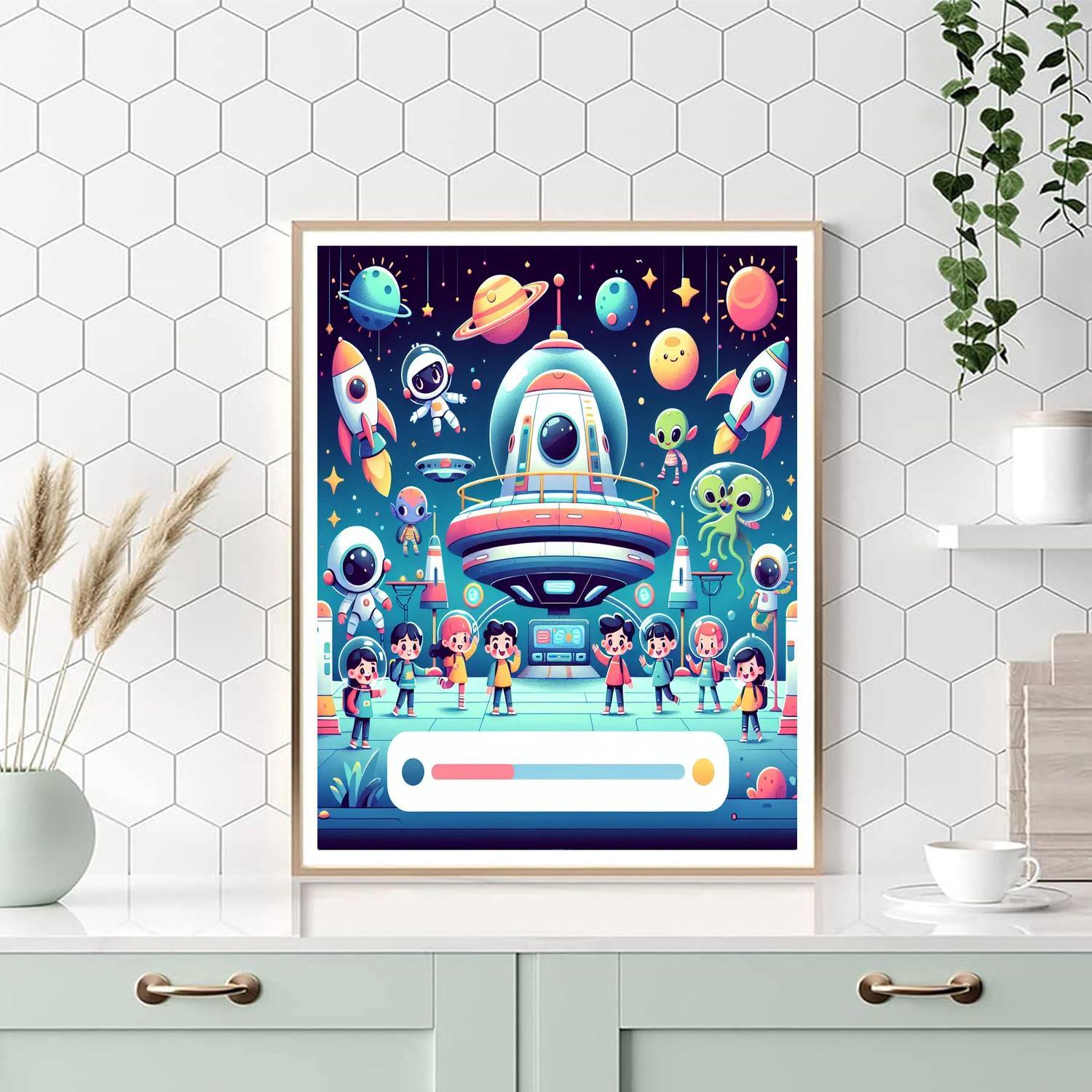 Space Station Quest Paint By Color