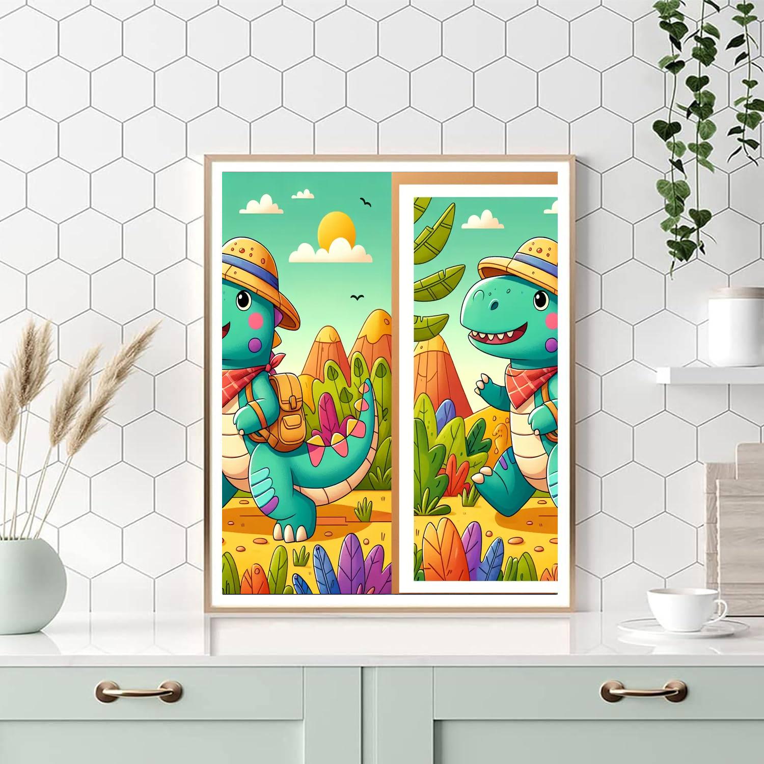 Daring Explorer Dinosaur Numbered Painting Kits