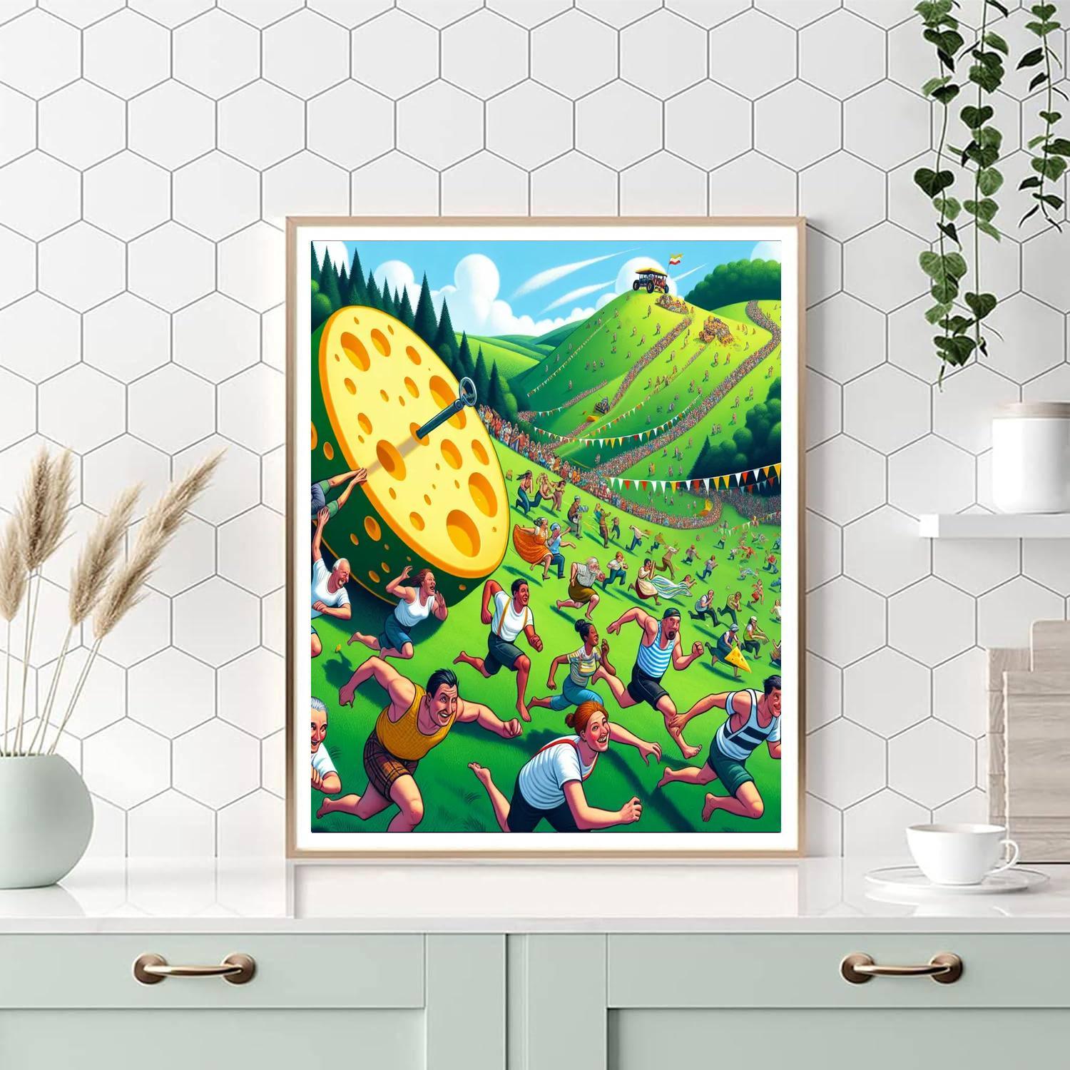 Cooper's Hill Cheese-rolling - United Kingdom Paint By Numbers
