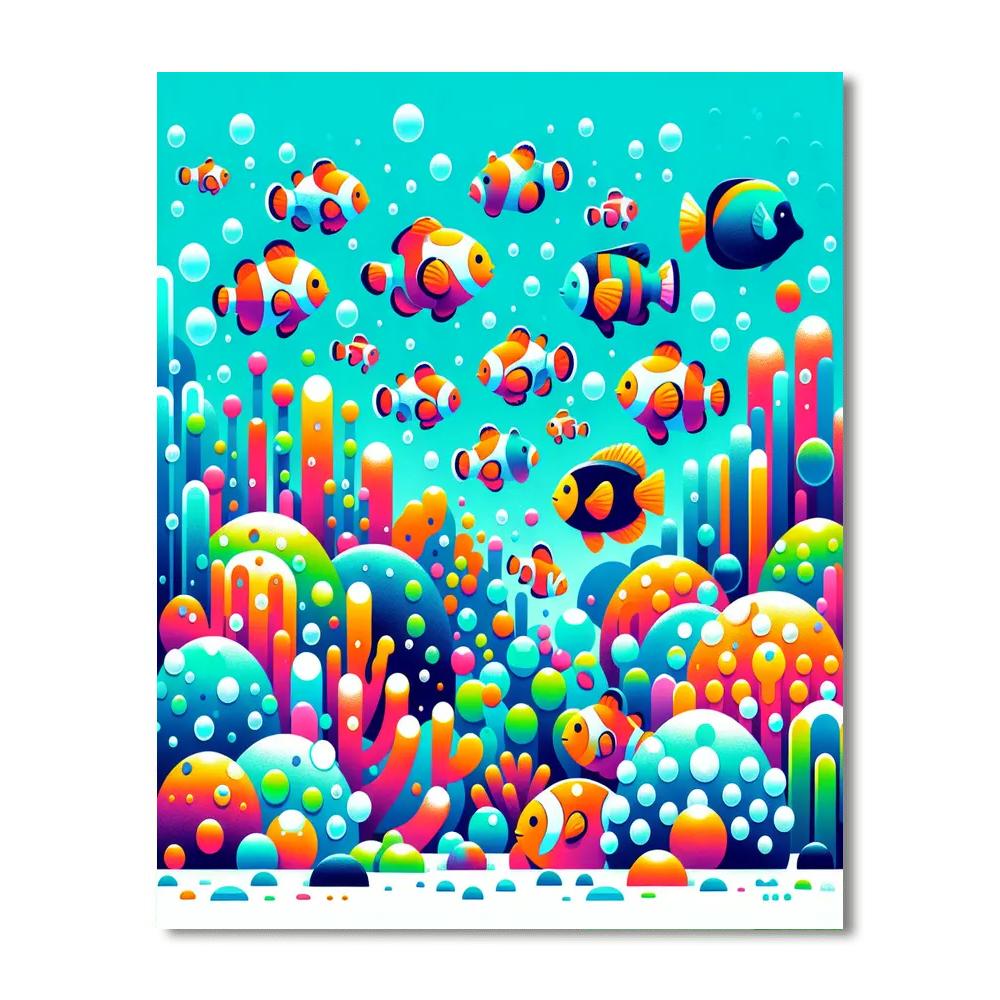 Underwater Wonderscape Paint By Numbers Art