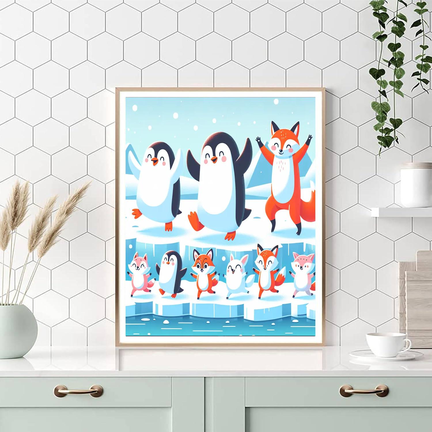 Polar Playmates Parade Painting By Numbers Kit
