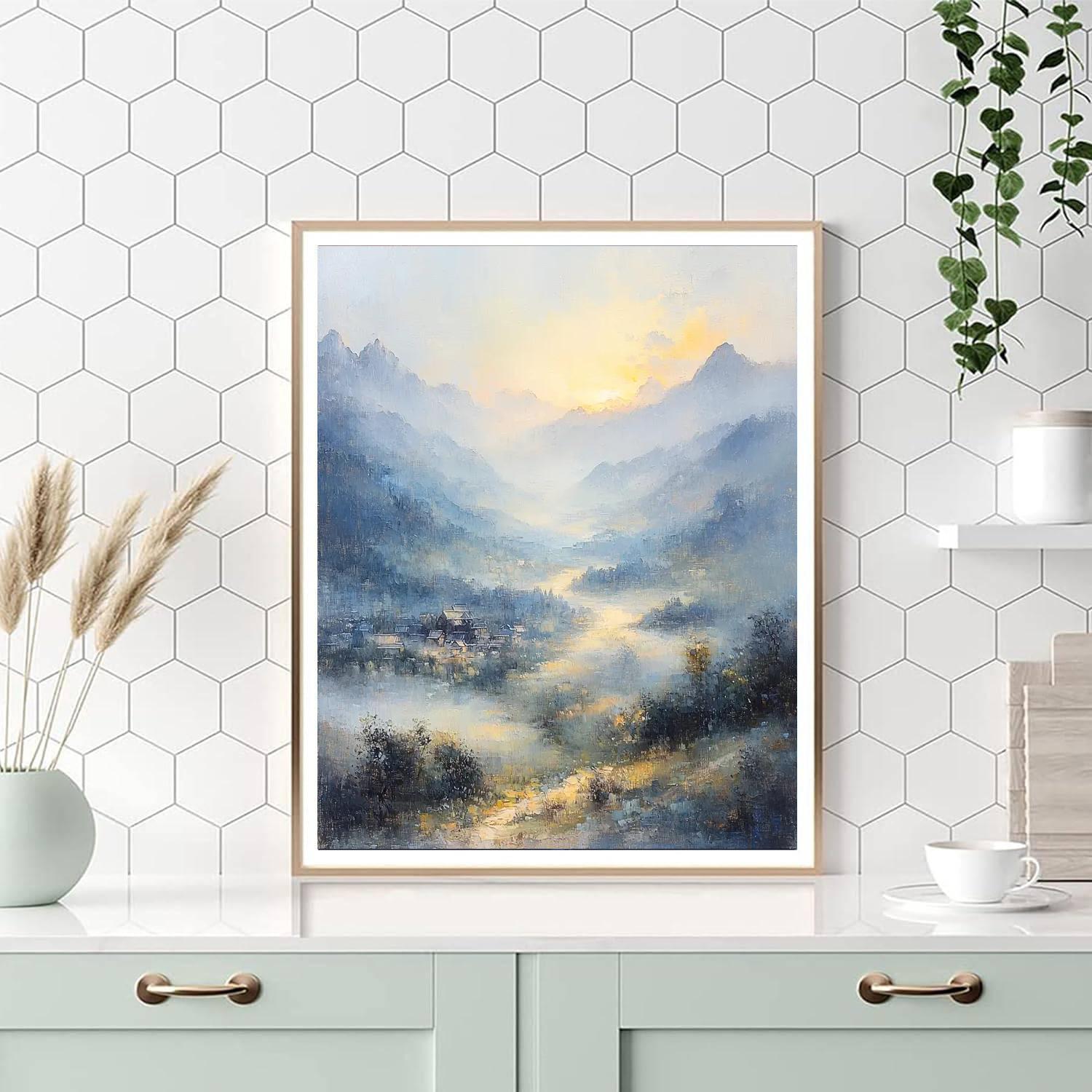 Zhao Mengfu Inspired Silent Songs Of The Valley  Paint By Number