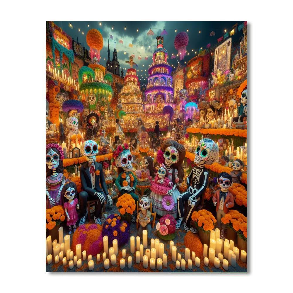 The Day Of The Dead Paint By Numbers Art