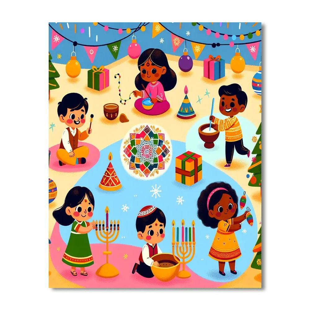 Festive Fun Paint By Numbers Kits