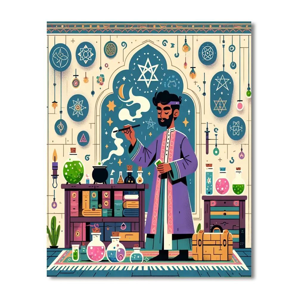 Wizard's Spellbook Workshop DIY Paint By Numbers