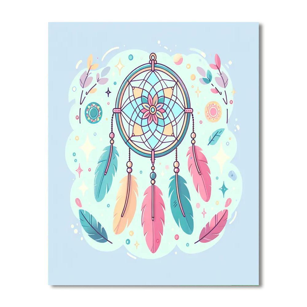 Magical Dream Catcher Paint By Color