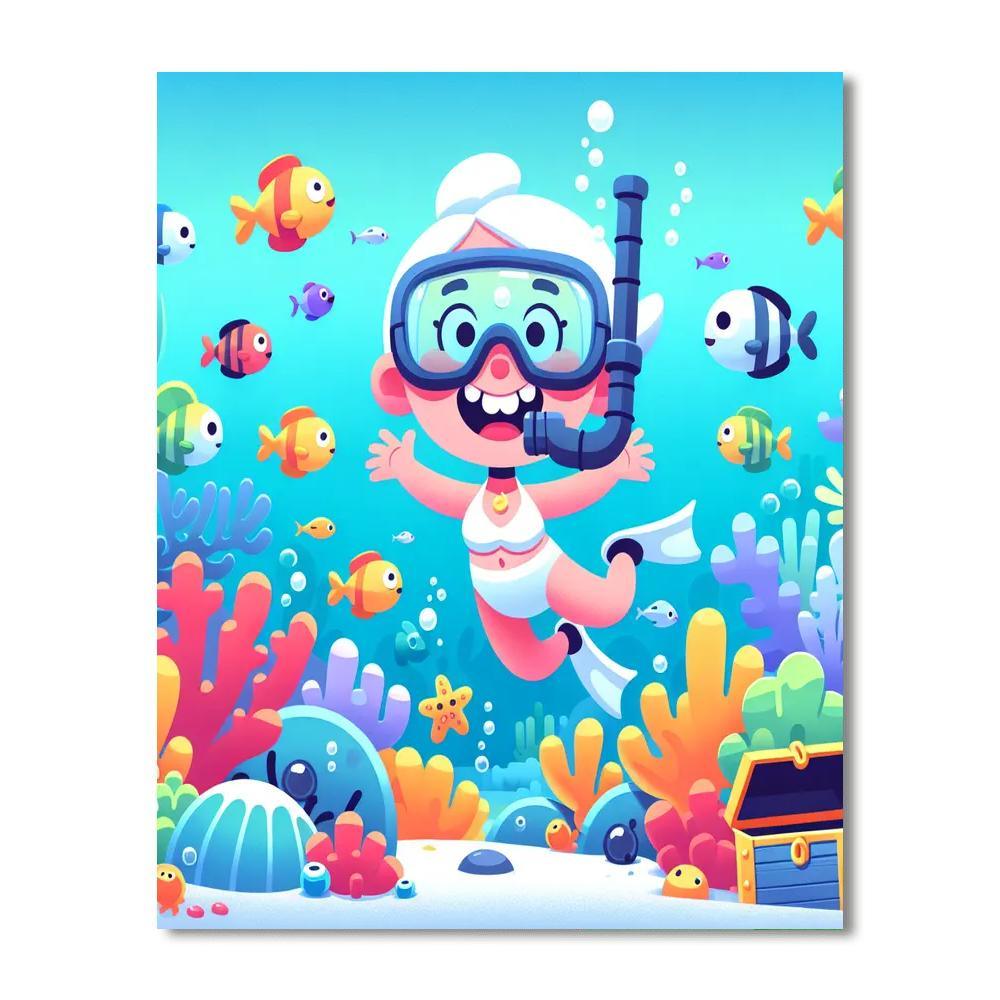 Ocean Treasure Quest Paint By Numbers Kits