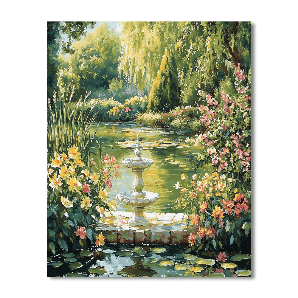 Claude Monet Inspired Garden Serenity  Paint By Numbers Kits