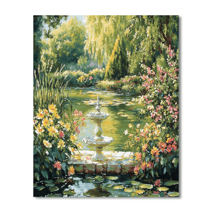 Claude Monet Inspired Garden Serenity  Paint By Numbers Kits