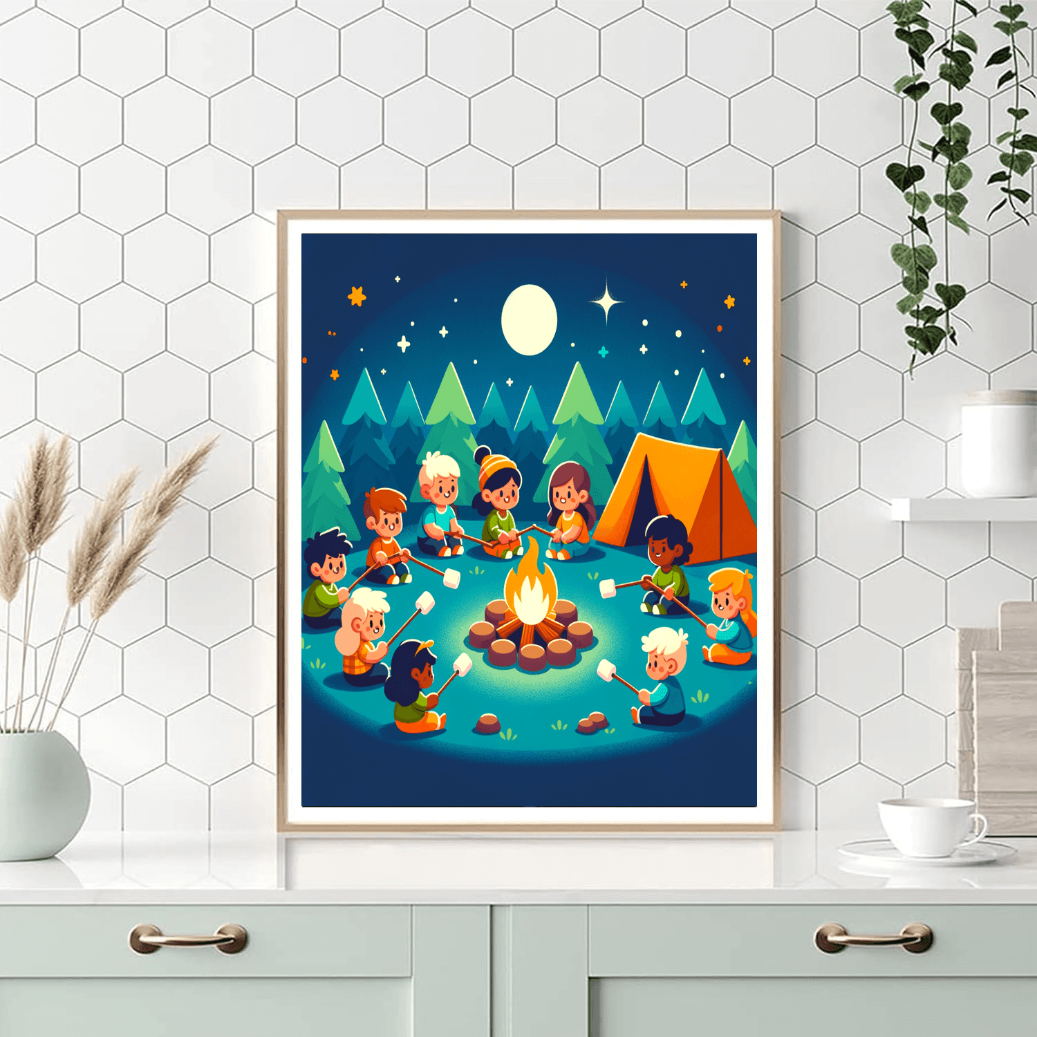 Happy Camping Adventure Numbered Painting Kits