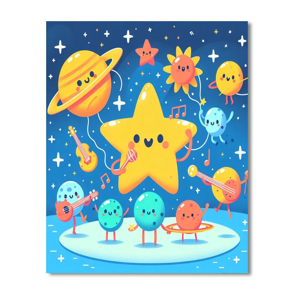Starry Space Symphony Painting By Numbers Kit