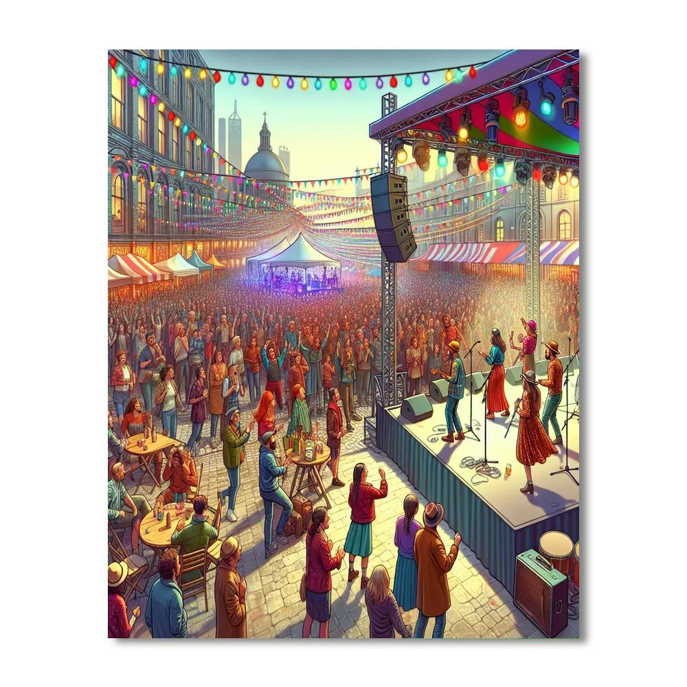 Underbelly Festival Number Painting