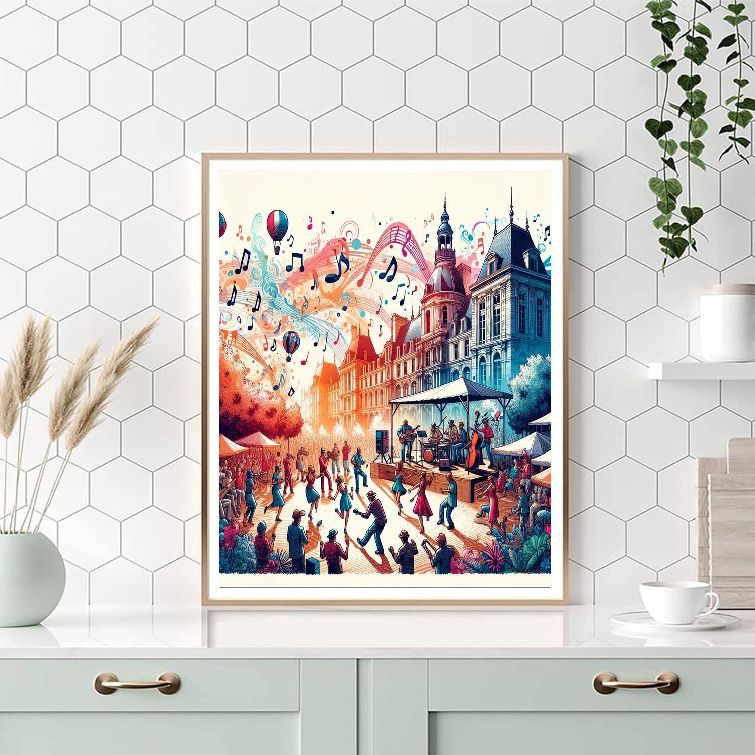 Fiesta De La Musica - France Paint By Numbers Art