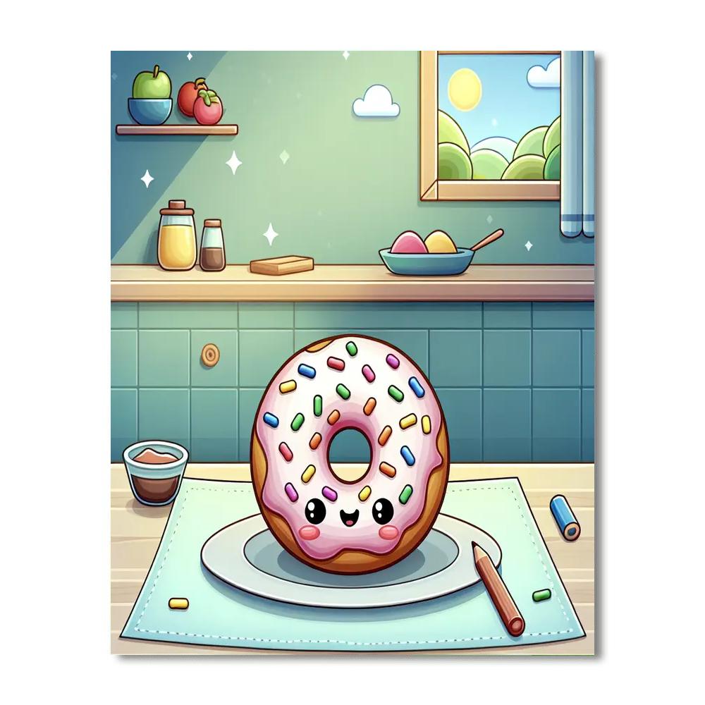 Delightful Doughnut Numbered Painting Kits