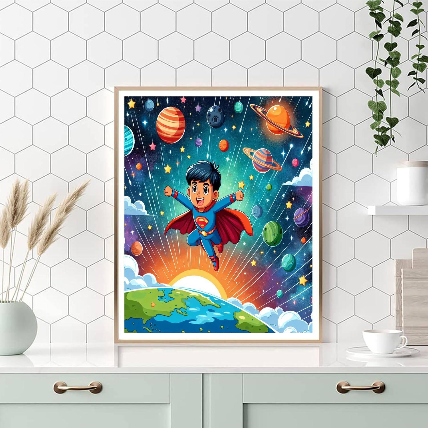 Superhero Adventure Mission Paint By Numbers Kits