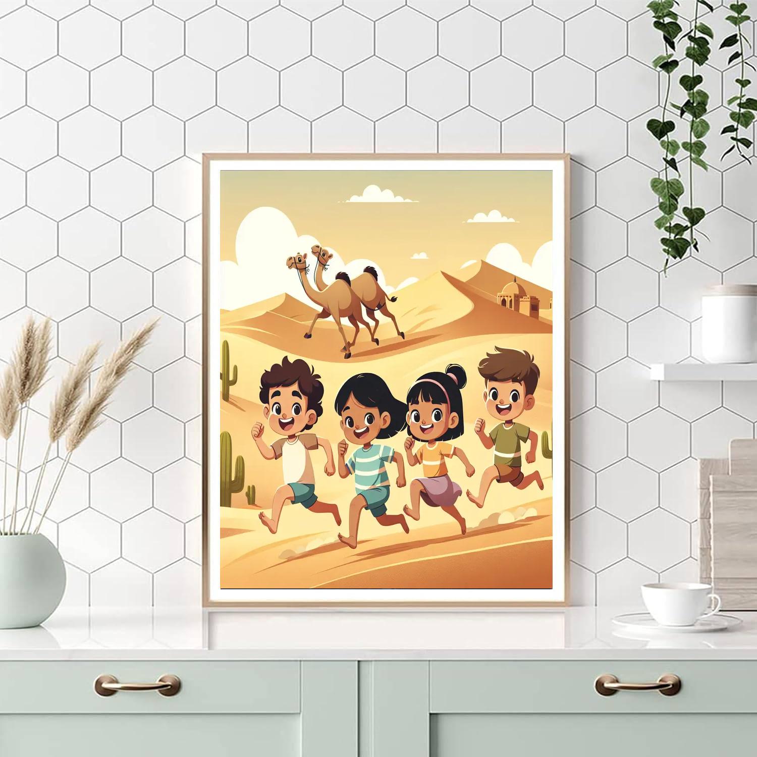 Daring Desert Dash Numbered Painting Kits