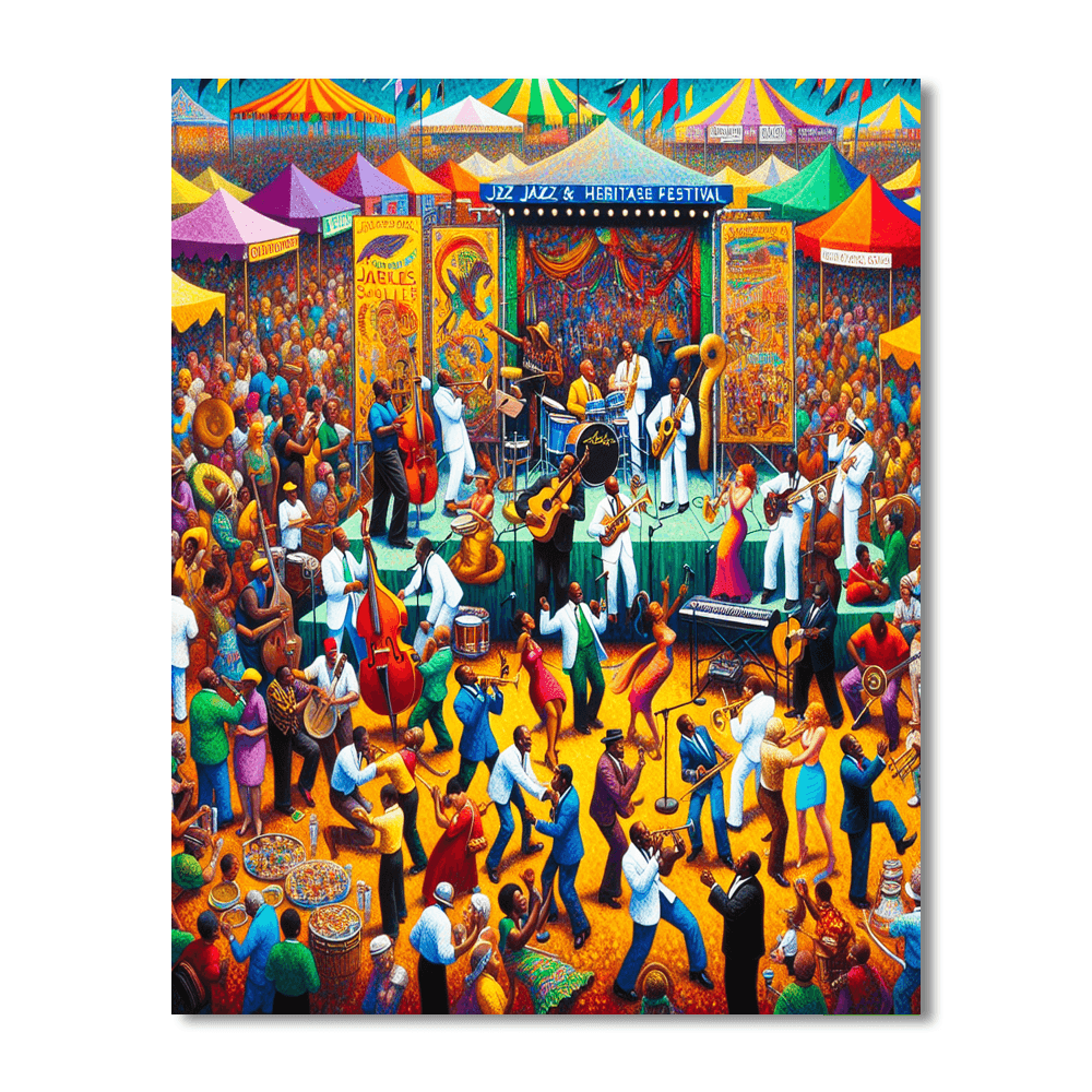New Orleans Jazz & Heritage Festival - United States Number Painting
