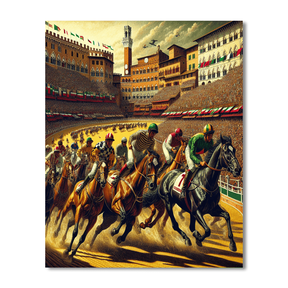 Il Palio - Siena, Italy Paint By Color