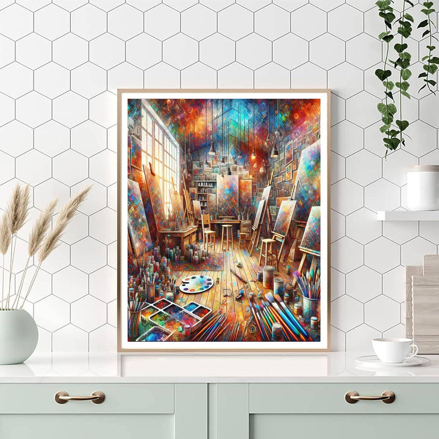 Inspired Artist Studio Painting By Numbers Kit