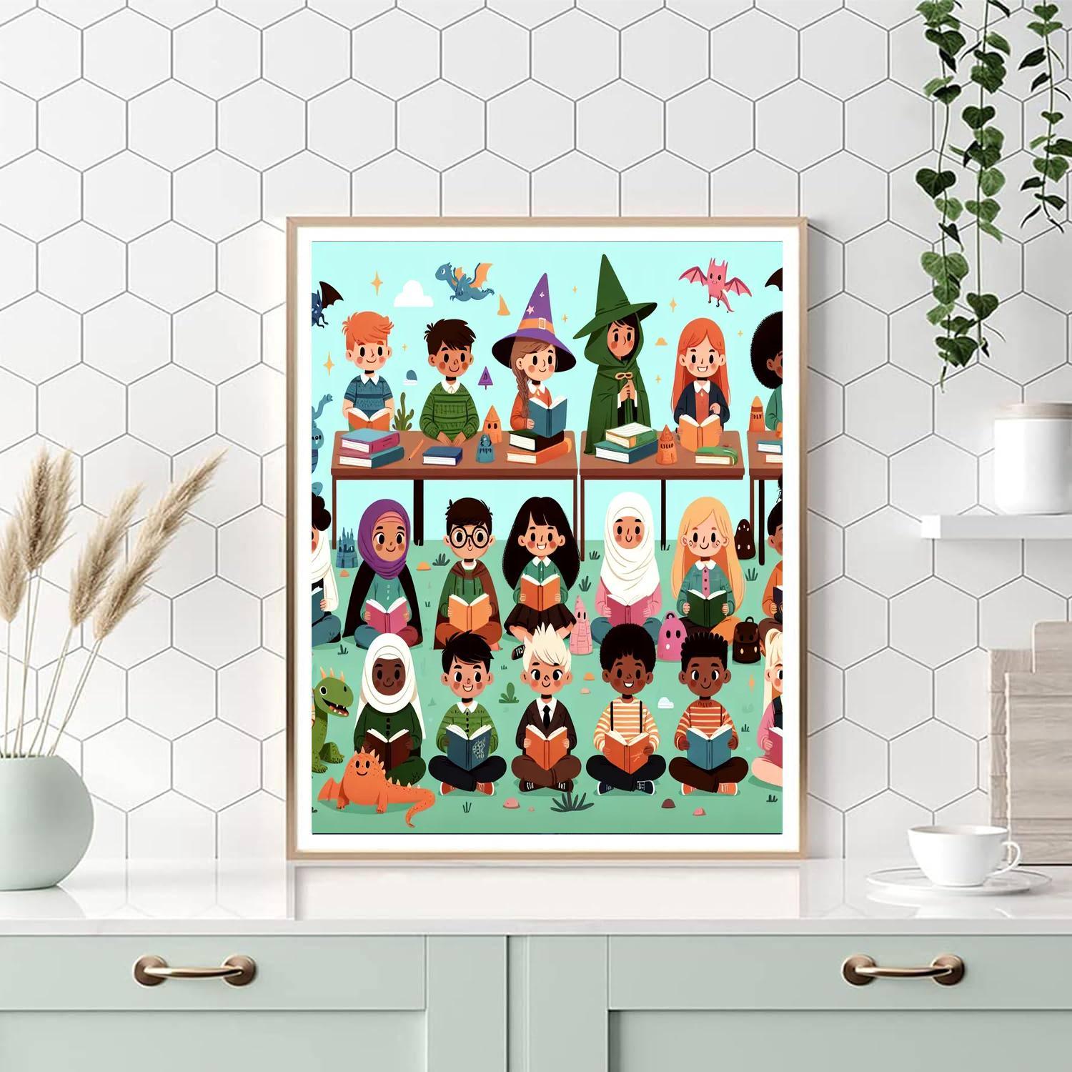 Wizard School Adventures Paint By Color